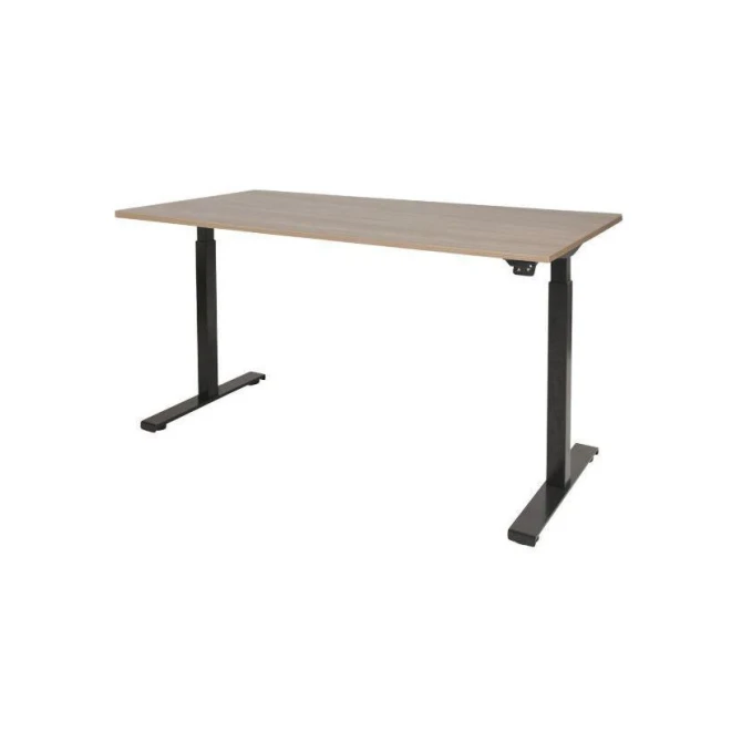 Dextro Basic Verstelbaar Bureau 120 x 80 cm Licht Kersen Zwart