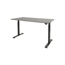 Dextro Basic Verstelbaar Bureau 120 x 80 cm Lichtgrijs Zwart Dextro Basic Verstelbaar Bureau 120 x 80 cm Lichtgrijs Zwart