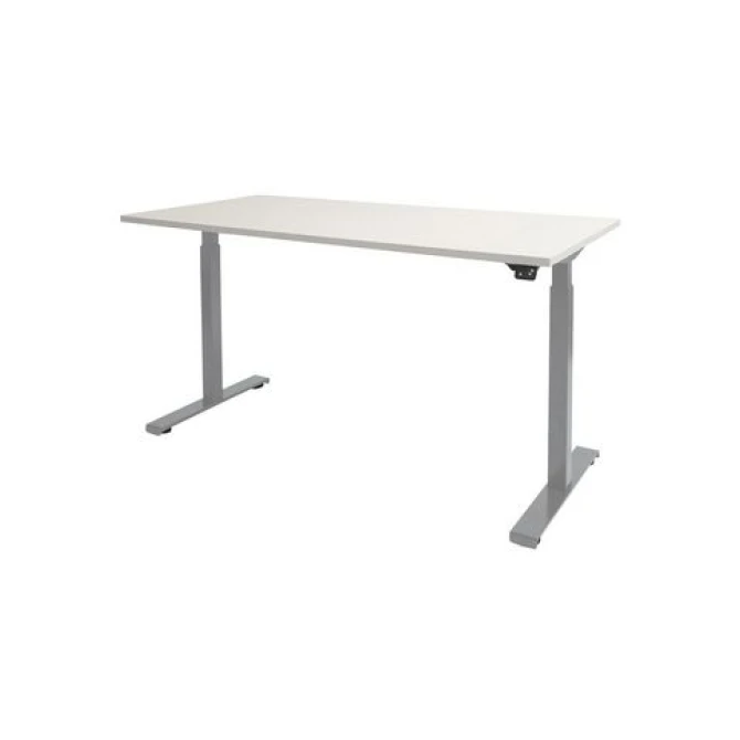 Dextro Basic Verstelbaar Bureau 120 x 80 cm Wit Aluminium