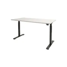 Dextro Basic Verstelbaar Bureau 120 x 80 cm Wit Zwart Dextro Basic Verstelbaar Bureau 120 x 80 cm Wit Zwart
