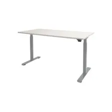 Dextro Basic Verstelbaar Bureau 140 x 80 cm Wit Aluminium Dextro Basic Verstelbaar Bureau 140 x 80 cm Wit Aluminium