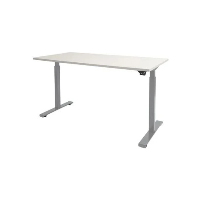 Dextro Basic Verstelbaar Bureau 160 x 80 cm Wit Aluminium