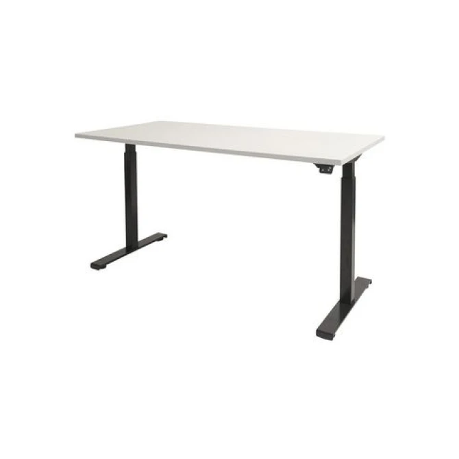 Dextro Basic Verstelbaar Bureau 160 x 80 cm Wit Zwart