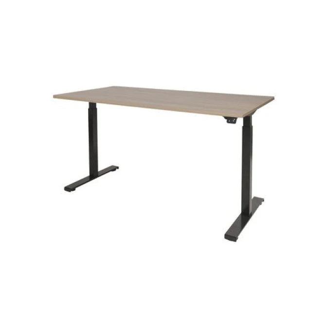 Dextro Basic Verstelbaar Bureau 180 x 80 cm Licht Kersen Zwart