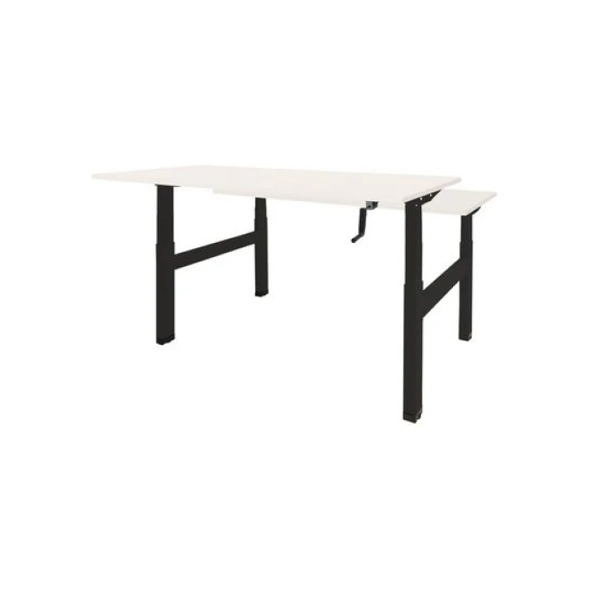 Dextro Duo Zit-Sta Bureau 120 x 80 cm Wit Zwart