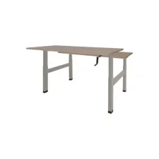 Dextro Duo Zit-Sta Bureau 140 x 80 cm Havana Aluminium