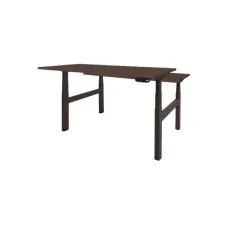 Dextro Plus Duo Verstelbaar Bureau 140 x 80 cm Logan Zwart