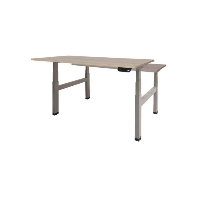 Dextro Plus Duo Verstelbaar Bureau 140 x 80 cm Robson Aluminium