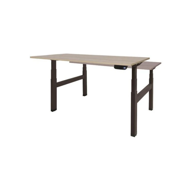 Dextro Plus Duo Verstelbaar Bureau 140 x 80 cm Robson Zwart