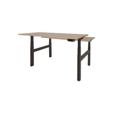 Dextro Plus Duo Verstelbaar Bureau 180 x 80 cm Licht Kersen Zwart Dextro Plus Duo Verstelbaar Bureau 180 x 80 cm Licht Kersen Zwart