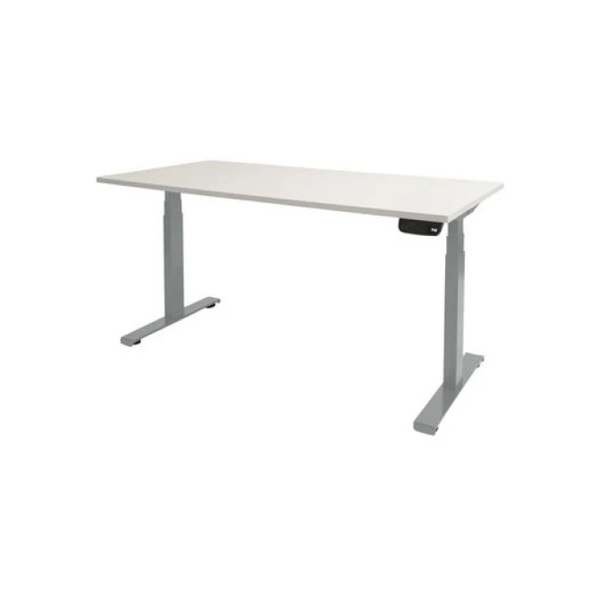 Dextro Plus Verstelbaar Bureau 160 x 80 cm Wit Aluminium