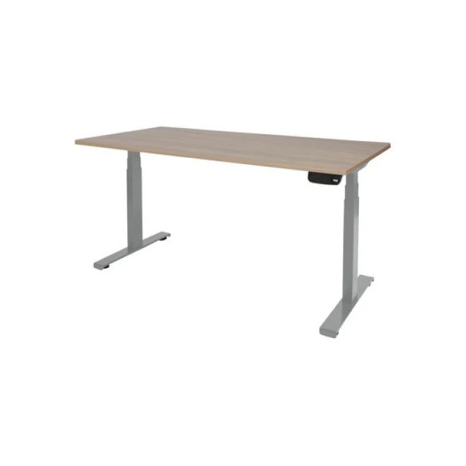 Dextro Plus Verstelbaar Bureau 180 x 80 cm Licht Kersen Aluminium