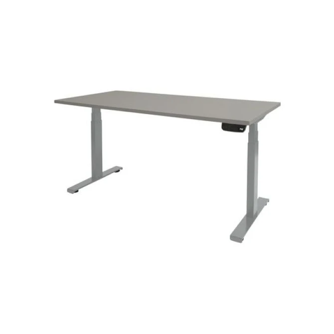 Dextro Plus Verstelbaar Bureau 180 x 80 cm Lichtgrijs Aluminium
