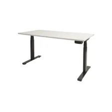 Dextro Plus Verstelbaar Bureau 180 x 80 cm Wit Zwart