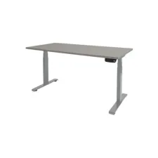 Dextro Plus Verstelbaar Bureau 180 x 90 cm Lichtgrijs Aluminium