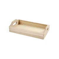 Dienblad 30x17x5cm m/handvaten hout Dienblad 30x17x5cm m/handvaten hout