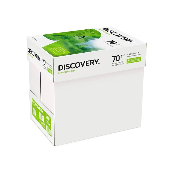 Discovery Papier A4 70 g/m² Wit (pallet 200 x 500 vel) Discovery Papier A4 70 g/m² Wit (pallet 200 x 500 vel)