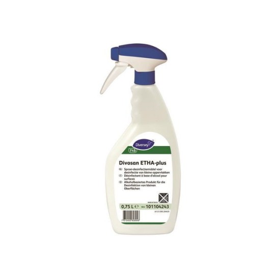 Diversey Etha Plus Reinigingsmiddel Desinfecterend Spray (doos 6 x 750 milliliter)