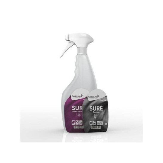 Diversey Spuitfles tbv SURE-desinfecterende reinigingsspray en ontkalker 750 ml (doos 6 x 750 milliliter)