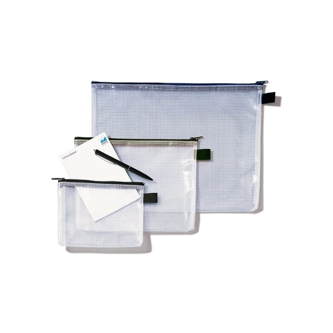 REXEL Documentenenvelop A4 + rits transparant/zwart