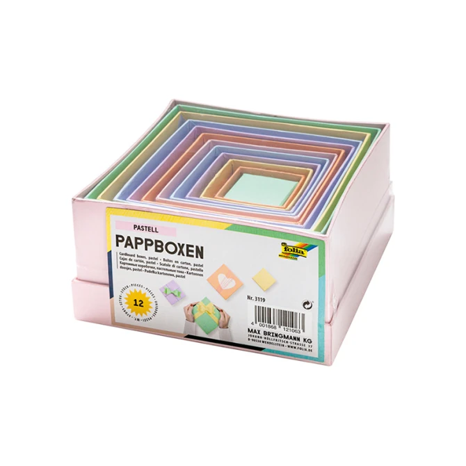 Folia Paper Doos karton assorti/ds12