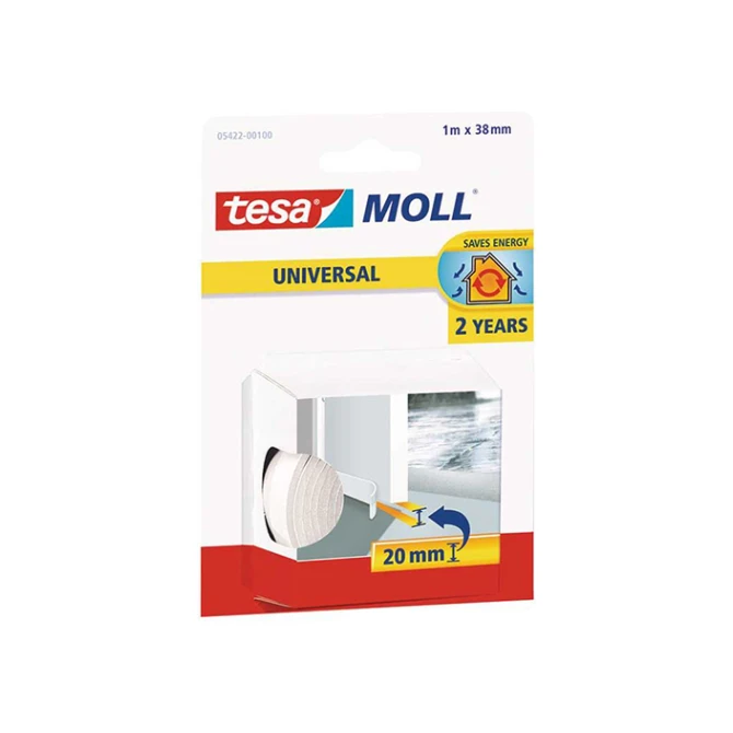 TESA Dorpelstrip schuimprof 38mmx1m wit