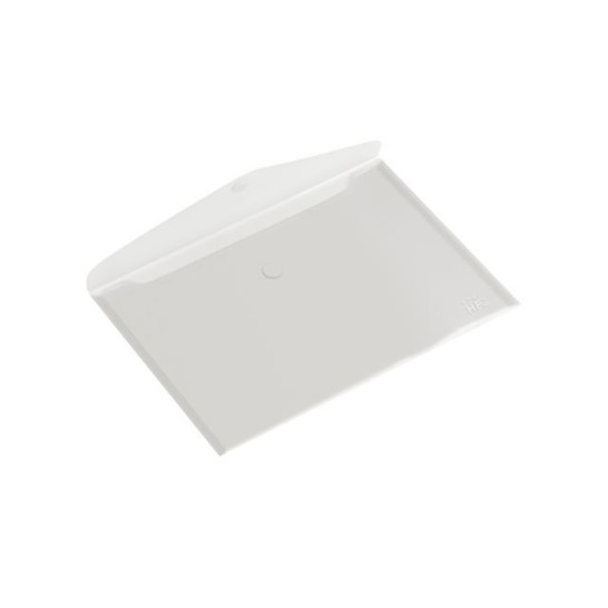 Dossiermap PP Velcro A5 Transparant (pak 10 stuks)