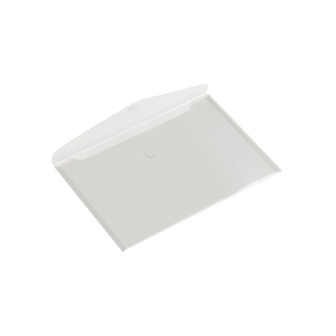 Dossiermap PP Velcro A5 Transparant (pak 10 stuks)