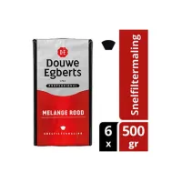 Douwe Egberts Aroma Rood Filterkoffie (doos 6 x 500 gram) Douwe Egberts Aroma Rood Filterkoffie (doos 6 x 500 gram)