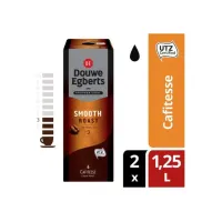 Douwe Egberts Cafitesse Smooth Roast Koffie 125 liter (doos 2 x 1250 milliliter) Douwe Egberts Cafitesse Smooth Roast Koffie 125 liter (doos 2 x 1250 milliliter)
