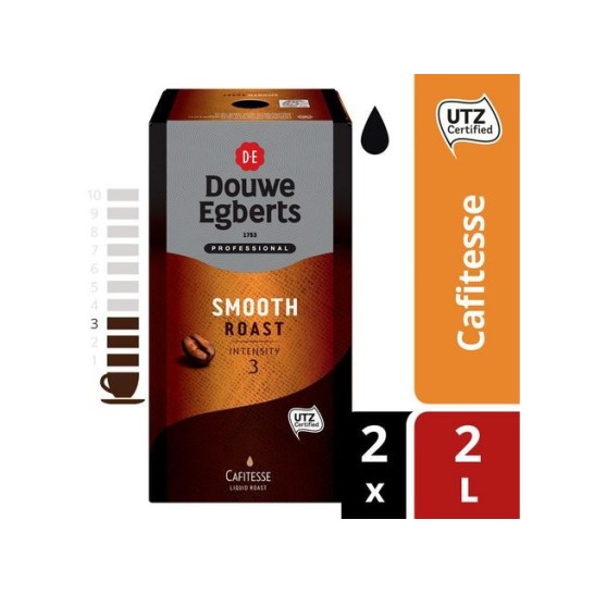 Douwe Egberts Cafitesse Smooth Roast Koffie (doos 2 x 2 liter)