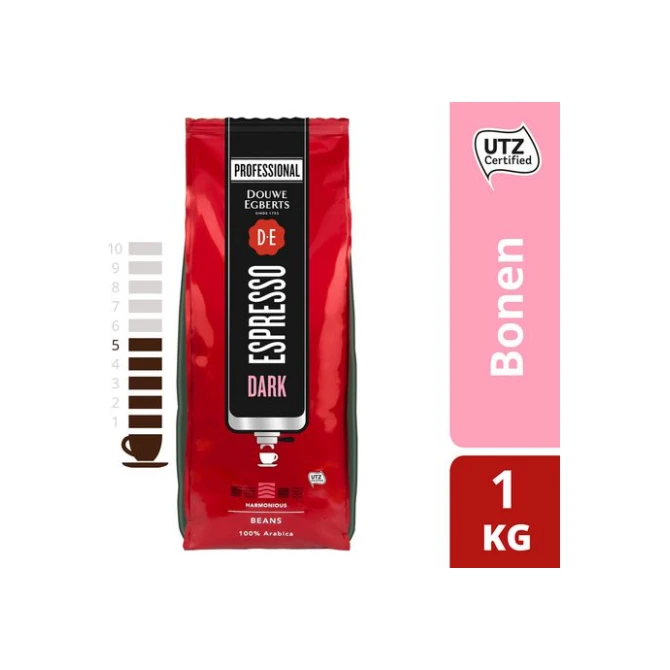 Douwe Egberts Espressobonen Dark Roast 1 kg Douwe Egberts Espressobonen Dark Roast 1 kg