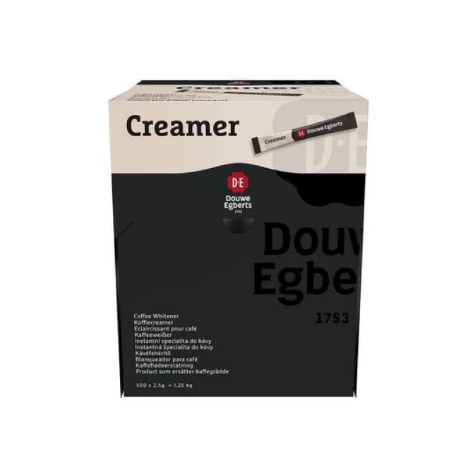Douwe Egberts Licht & Romig Creamersticks 25 gram (doos 500 stuks) Douwe Egberts Licht & Romig Creamersticks 25 gram (doos 500 stuks)