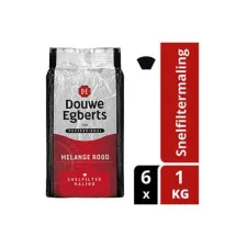 Douwe Egberts Professional Rood Gemalen Koffie Snelfiltermaling (doos 6 kilogram) Douwe Egberts Professional Rood Gemalen Koffie Snelfiltermaling (doos 6 kilogram)