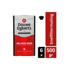 Douwe Egberts Professional Rood Gemalen Koffie Snelfiltermaling (doos 6 x 500 gram) Douwe Egberts Professional Rood Gemalen Koffie Snelfiltermaling (doos 6 x 500 gram)