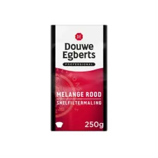 Douwe Egberts Professional Rood Gemalen Koffie Snelfiltermaling (pak 250 gram) Douwe Egberts Professional Rood Gemalen Koffie Snelfiltermaling (pak 250 gram)