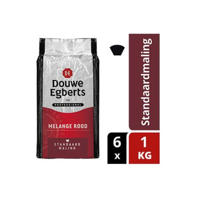 Douwe Egberts Professional Rood Gemalen Koffie Standaardmaling (doos 6 kilogram) Douwe Egberts Professional Rood Gemalen Koffie Standaardmaling (doos 6 kilogram)
