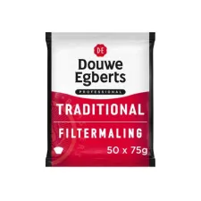 Douwe Egberts Professional Traditional Koffie Sachets Snelfiltermaling (pak 50 stuks)