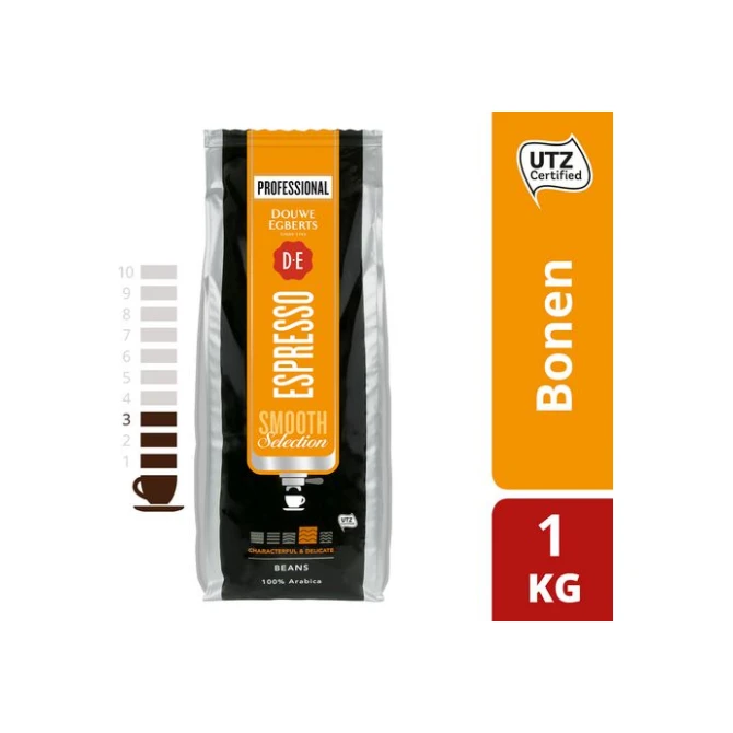 Douwe Egberts Smooth Selection Espresso Koffiebonen (pak 1000 gram)