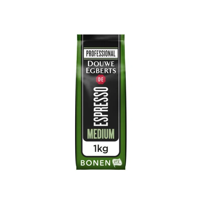 Douwe Egberts UTZ Espressobonen Medium Roast (pak 1000 gram) Douwe Egberts UTZ Espressobonen Medium Roast (pak 1000 gram)