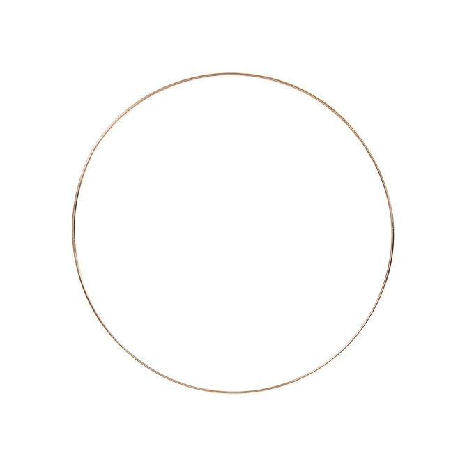 Creotime Draadring D30cm dikte 3mm metaal goud