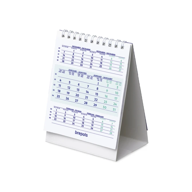 Driemaandskalender Brepols tafelmodel 4T