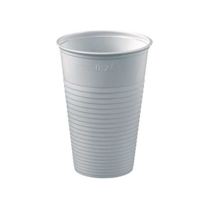 Drinkbeker Plastic 180 ml Wit (doos 3000 stuks) Drinkbeker Plastic 180 ml Wit (doos 3000 stuks)