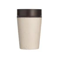 Drinkbeker circulaire 227ml crème zwart