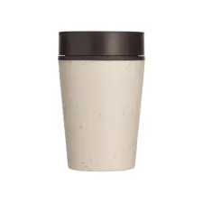 Drinkbeker circulaire 227ml crème zwart