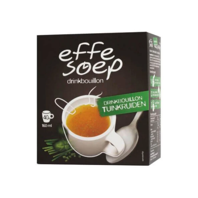 Drinkbouillon Effe Soep tuinkruiden/pk40 Drinkbouillon Effe Soep tuinkruiden/pk40