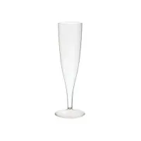 Duni Champagneglazen Plastic 100 ml Transparant (pak 10 stuks) Duni Champagneglazen Plastic 100 ml Transparant (pak 10 stuks)