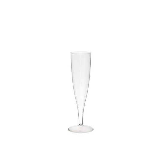 Duni Champagneglazen Plastic 100 ml Transparant (pak 10 stuks)