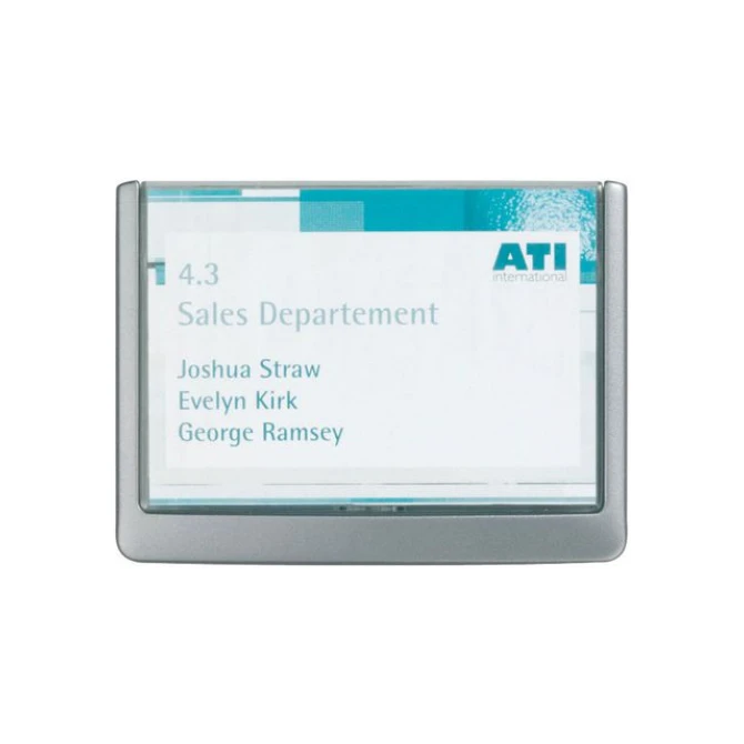 DURABLE Click Sign® Deurnaambordje Plastic 149 x 1055 mm Grijs DURABLE Click Sign® Deurnaambordje Plastic 149 x 1055 mm Grijs