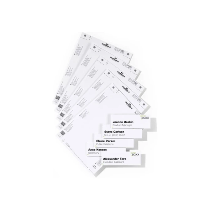 DURABLE 4850 Insteekkaartjes DOOR SIGN 52.5x149mm (pak 50 stuks)